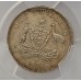 AUSTRALIA 1921 . ONE 1 SHILLING . STAR . PCGS GENUINE